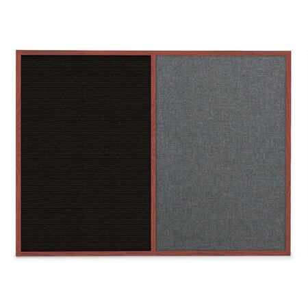 United Visual Products Slim Style Indoor Enclosed Corkboard, 48", UVRDS48SBH-WHITE-SURF UVRDS48SBH-WHITE-SURF